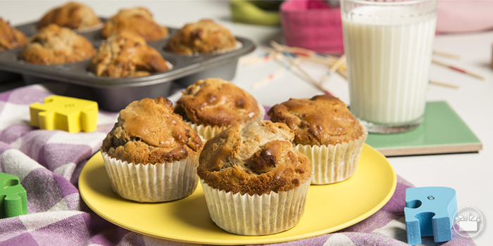 Magdalenas caseras con nueces y miel