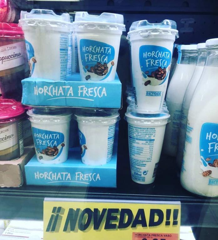 Fotografía del nuevo formato de horchata fresca en Mercadona