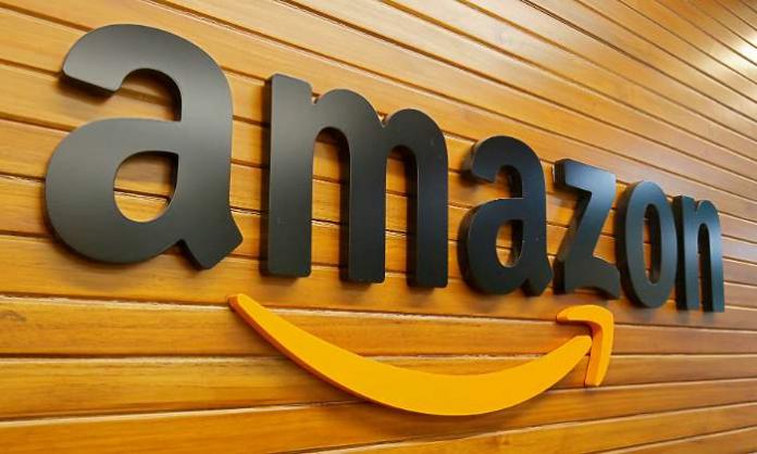 Logo del gigante del comercio electrónico Amazon