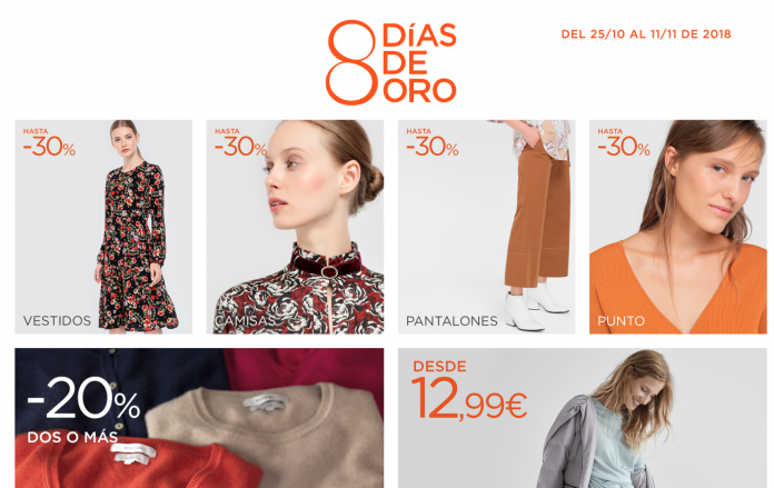Front page de 8 días de oro de El Corte Inglés