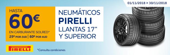 Combustible gratis por la compra de neumáticos en Norauto