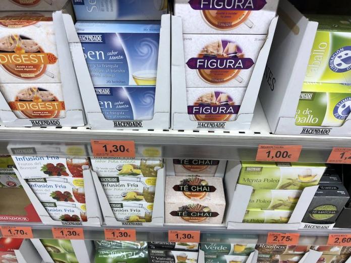 Infusiones en Mercadona