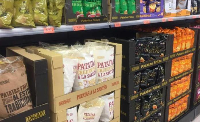 Sección de patatas en Mercadona