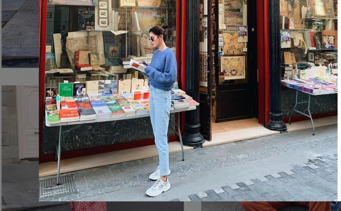 Mery Turiel street style con zapatillas de Mango
