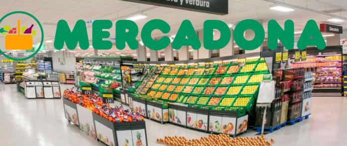 supermercados Mercadona con logo
