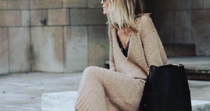 Street style vestido de punto