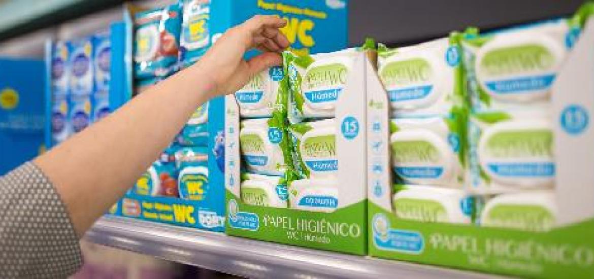 Papel higiénico húmedo WC Mercadona