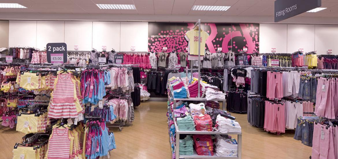 Fotografía de una de las secciones de Primark