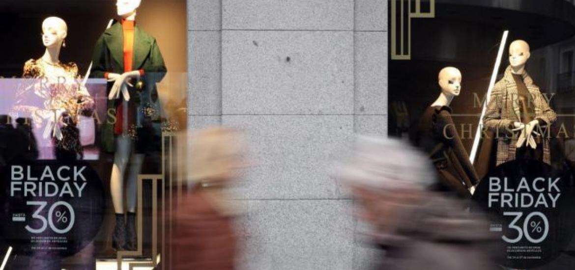 Escaparate de Black Friday