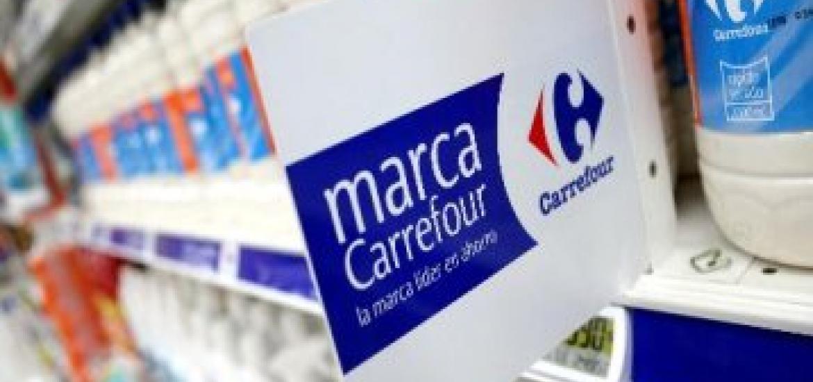 Etiqueta de marca blanca Carrefour