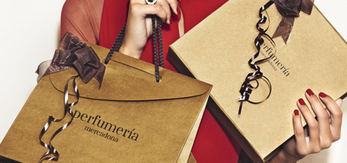 Bolsas de regalo de la Perfumería Mercadona