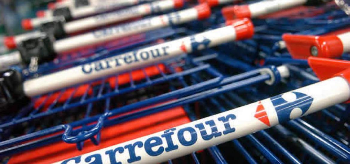 Carros de los supermercados Carrefour