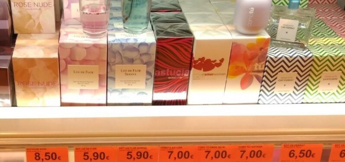 Perfumes a la venta en Mercadona