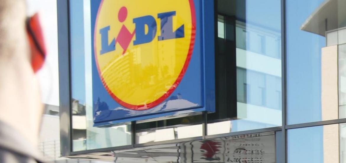 Logo de un supermercado Lidl