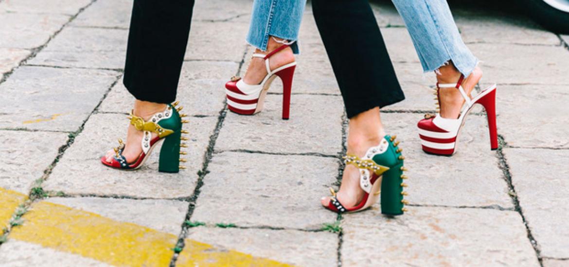 Sandalias de tacón en street style