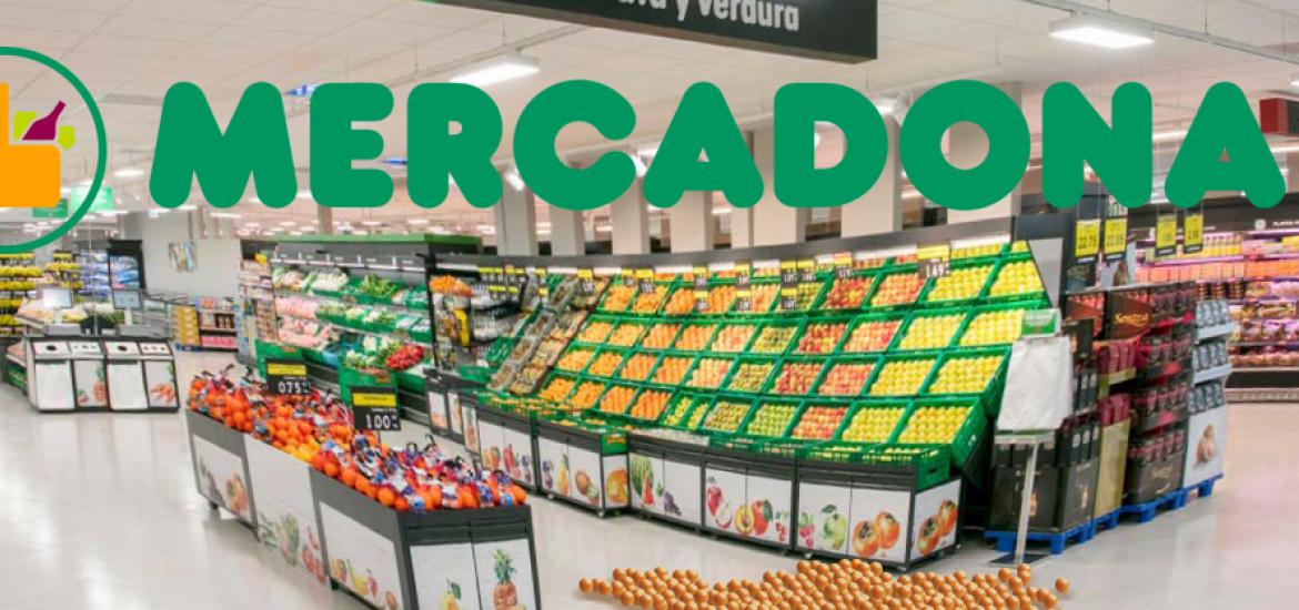 supermercados Mercadona con logo
