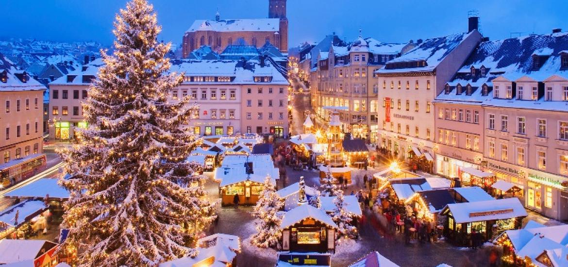 Ciudad de Estocolmo en Navidad