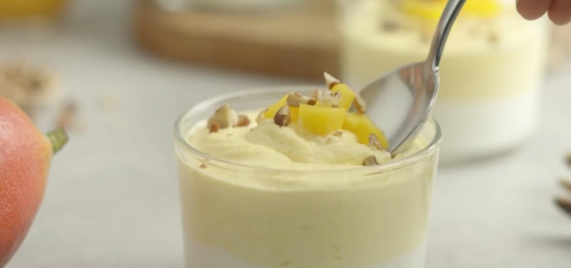 Mousse de mango en cuatro sencillos pasos