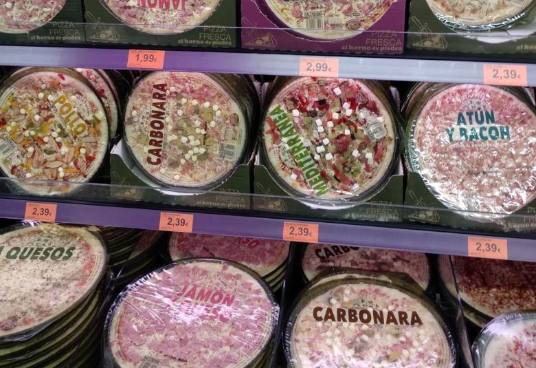 Pizzas Hacendado en los supermercados Mercadona