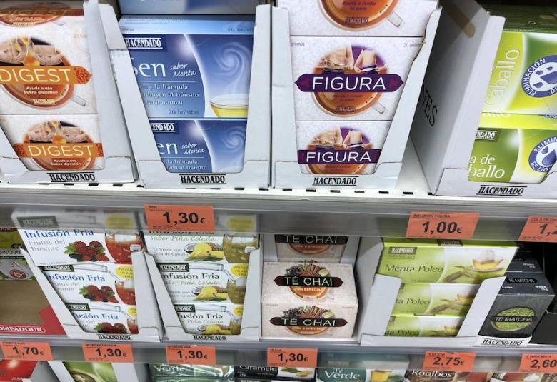 Infusiones en Mercadona