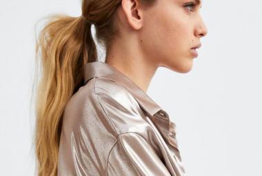 Peinado de una modelo de Zara