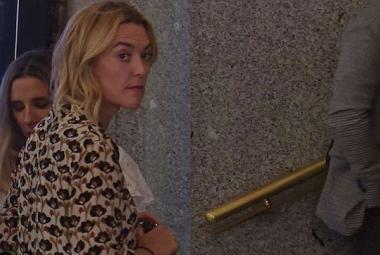 Marta Ortega con el famoso vestido de Zara 