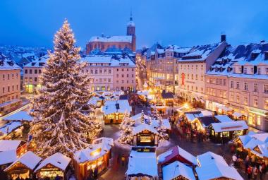 Ciudad de Estocolmo en Navidad