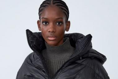 Abrigo de plumas Zara