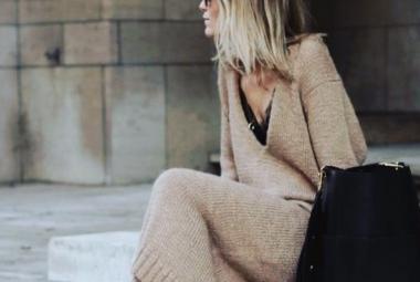 Street style vestido de punto