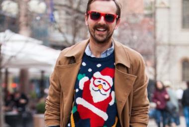 Street style con ugly sweater