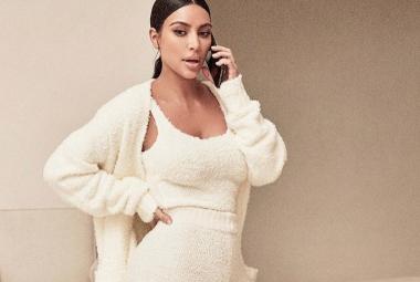 Look super cozy de Kim Kardashian