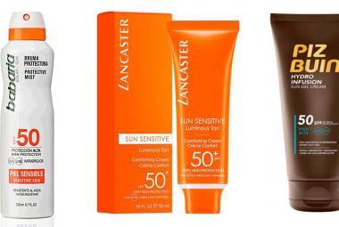 Protectores solares retirados por Sanidad
